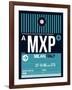 MXP Milan Luggage Tag 2-NaxArt-Framed Art Print