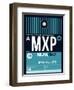 MXP Milan Luggage Tag 2-NaxArt-Framed Art Print