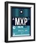 MXP Milan Luggage Tag 2-NaxArt-Framed Art Print