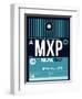 MXP Milan Luggage Tag 2-NaxArt-Framed Art Print