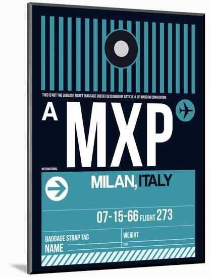 MXP Milan Luggage Tag 2-NaxArt-Mounted Art Print