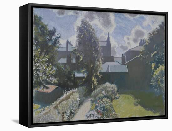 My Back Garden-Sir George Clausen-Framed Stretched Canvas