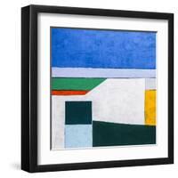 My balcony (L)-Hyunah Kim-Framed Art Print