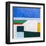 My balcony (L)-Hyunah Kim-Framed Art Print