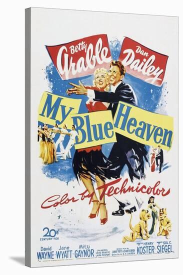 My Blue Heaven, Betty Grable, Dan Dailey, 1950-null-Stretched Canvas