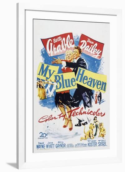 My Blue Heaven, Betty Grable, Dan Dailey, 1950-null-Framed Art Print