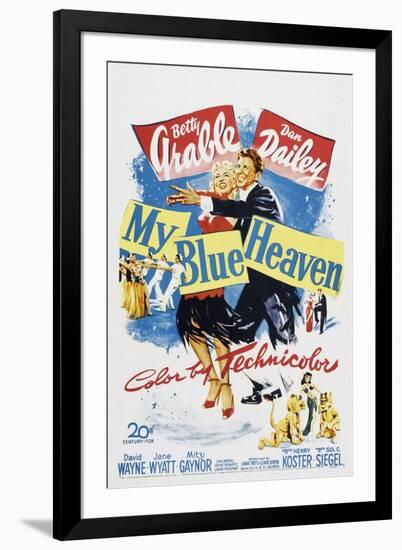 My Blue Heaven, Betty Grable, Dan Dailey, 1950-null-Framed Art Print