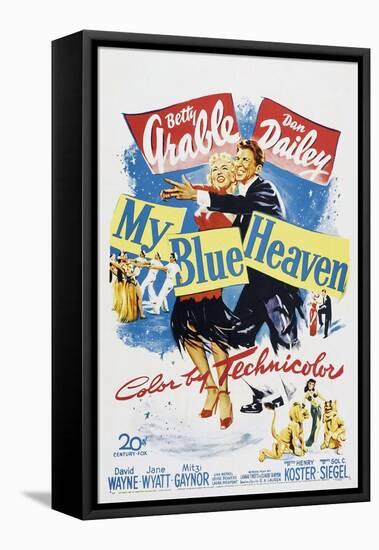 My Blue Heaven, Betty Grable, Dan Dailey, 1950-null-Framed Stretched Canvas