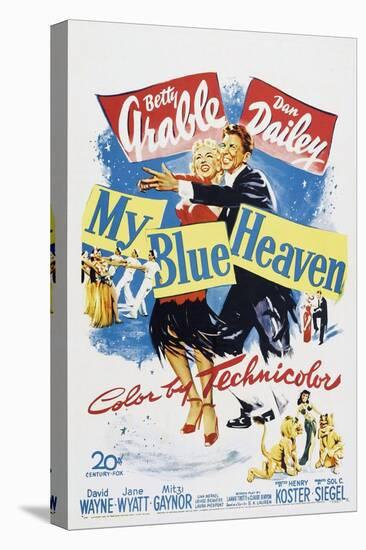 My Blue Heaven, Betty Grable, Dan Dailey, 1950-null-Stretched Canvas