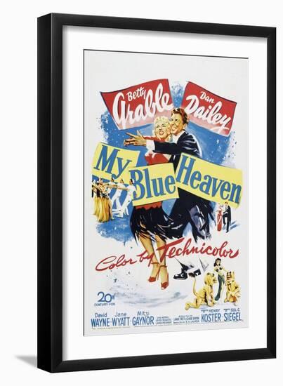 My Blue Heaven, Betty Grable, Dan Dailey, 1950-null-Framed Art Print