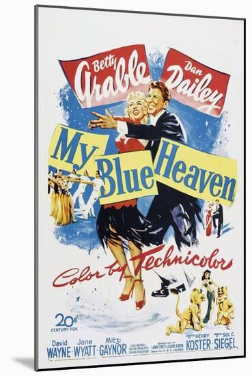 My Blue Heaven, Betty Grable, Dan Dailey, 1950-null-Mounted Art Print