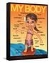 My Body (Surfer Girl) in English-Gerard Aflague Collection-Framed Stretched Canvas