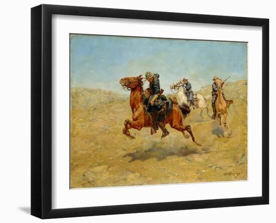 My Bunkie, 1899-Charles Schreyvogel-Framed Giclee Print