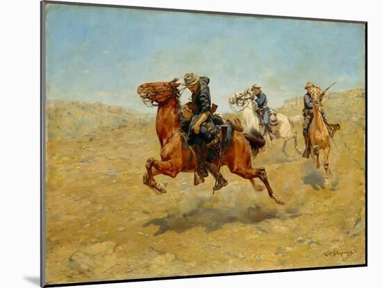 My Bunkie, 1899-Charles Schreyvogel-Mounted Giclee Print