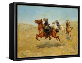 My Bunkie, 1899-Charles Schreyvogel-Framed Stretched Canvas