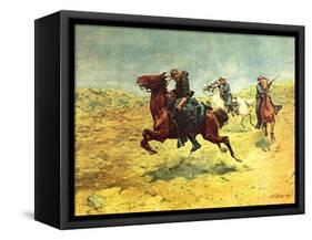 My Bunkie - the Rescue-Charles Shreyvogel-Framed Stretched Canvas