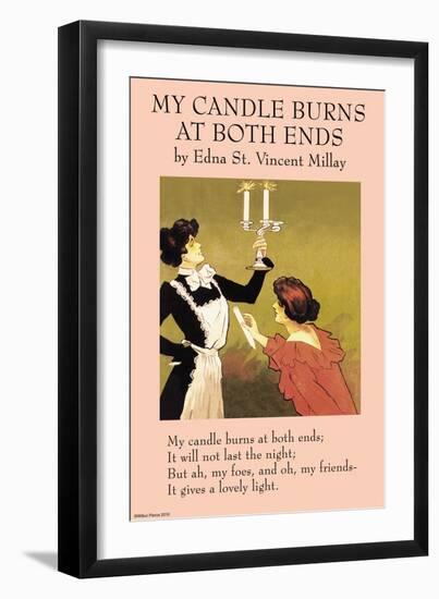 My Candle Burn at Both Ends-null-Framed Art Print