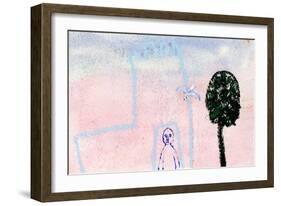 My Castle, a Seagull and a Cyprus Tree, 2005-Gigi Sudbury-Framed Giclee Print