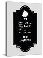 My Cat Is Better Than Your Boyfriend-null-Stretched Canvas