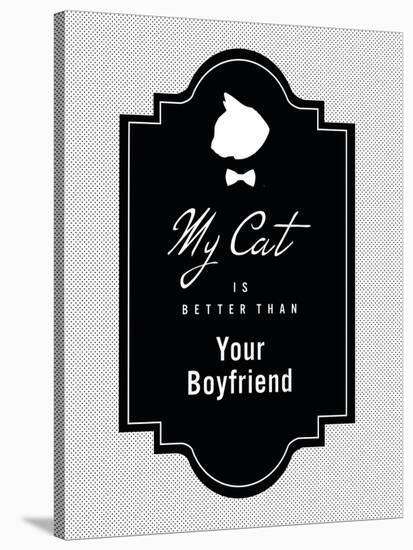 My Cat Is Better Than Your Boyfriend-null-Stretched Canvas