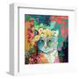 My Cat Naps in a Bed of Roses-Jennifer Lommers-Framed Art Print
