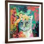 My Cat Naps in a Bed of Roses-Jennifer Lommers-Framed Art Print