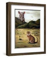 My Cat's Worst Nightmare-Leah Saulnier-Framed Giclee Print