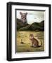 My Cat's Worst Nightmare-Leah Saulnier-Framed Giclee Print