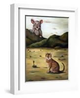 My Cat's Worst Nightmare-Leah Saulnier-Framed Giclee Print