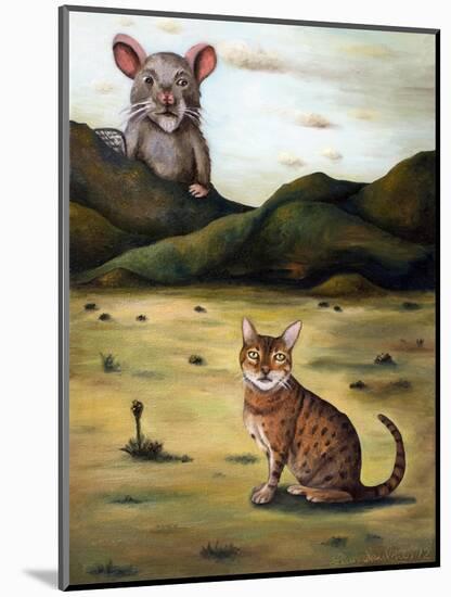 My Cat's Worst Nightmare-Leah Saulnier-Mounted Giclee Print