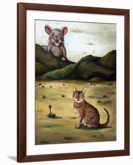 My Cat's Worst Nightmare-Leah Saulnier-Framed Giclee Print