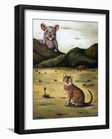 My Cat's Worst Nightmare-Leah Saulnier-Framed Premium Giclee Print