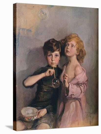 'My Children, Stephen and Paul', c1910.-Philip A de Laszlo-Stretched Canvas