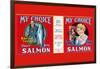 My Choice British Columbia Keta Salmon-null-Framed Art Print