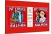 My Choice British Columbia Keta Salmon-null-Stretched Canvas