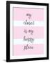 My Closet Is My Happy Place-Evangeline Taylor-Framed Art Print