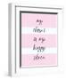 My Closet Is My Happy Place-Evangeline Taylor-Framed Art Print