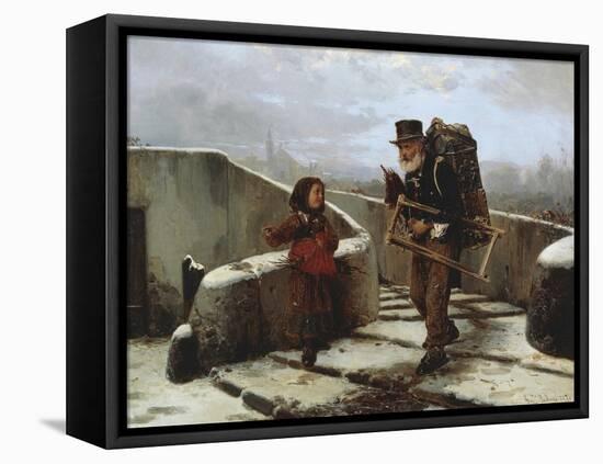 My Country Is the World-Gerolamo Induno-Framed Stretched Canvas