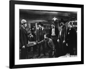 MY DARLING CLEMENTINE, 1946 directed by JOHN FORD Henry Fonda, Walter Brennan and John Ireland (b/w-null-Framed Photo