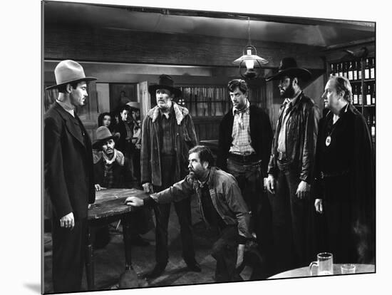 MY DARLING CLEMENTINE, 1946 directed by JOHN FORD Henry Fonda, Walter Brennan and John Ireland (b/w-null-Mounted Photo