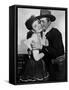 MY DARLING CLEMENTINE, 1946 directed by JOHN FORD Linda Darnell and Victor Mature (b/w photo)-null-Framed Stretched Canvas