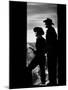 MY DARLING CLEMENTINE, 1946 directed by JOHN FORD Victor Mature and Ward Bond (b/w photo)-null-Mounted Photo
