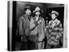 MY DARLING CLEMENTINE, 1946 directed by JOHN FORD Ward Bond, Henry Fonda and Tim Holt (b/w photo)-null-Stretched Canvas