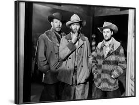 MY DARLING CLEMENTINE, 1946 directed by JOHN FORD Ward Bond, Henry Fonda and Tim Holt (b/w photo)-null-Framed Photo