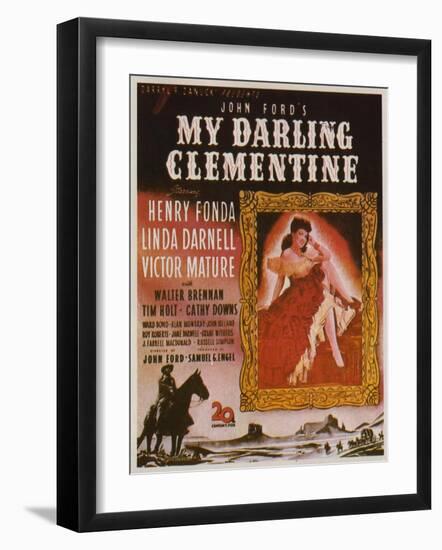 My Darling Clementine, 1946-null-Framed Art Print