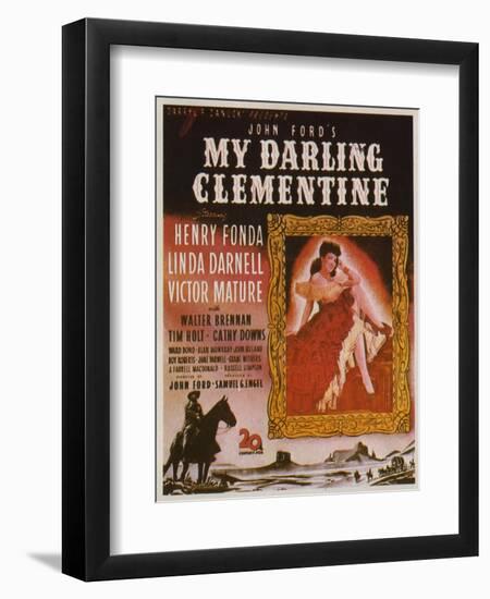 My Darling Clementine, 1946-null-Framed Art Print