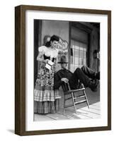 My Darling Clementine, Linda Darnell, Henry Fonda (As Wyatt Earp), 1946-null-Framed Photo