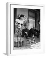 My Darling Clementine, Linda Darnell, Henry Fonda (As Wyatt Earp), 1946-null-Framed Photo