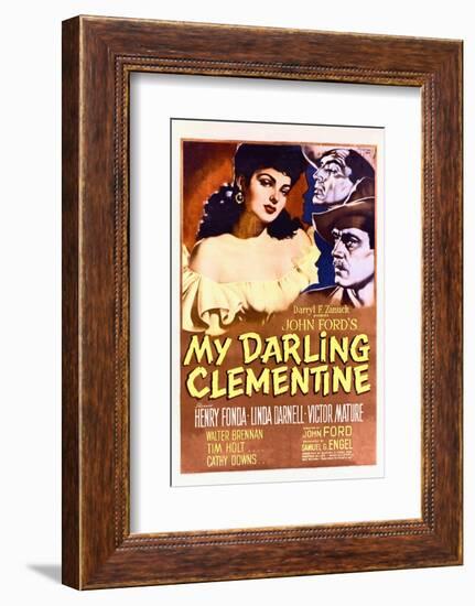 My Darling Clementine - Movie Poster Reproduction-null-Framed Photo