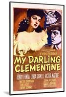 My Darling Clementine - Movie Poster Reproduction-null-Mounted Photo